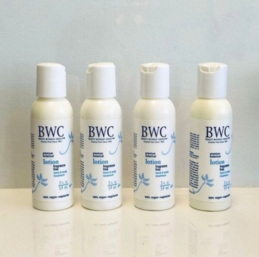 Beauty Without Cruelty BWC Vegan Hand & Body Lotion Travel Size 4x2fl oz